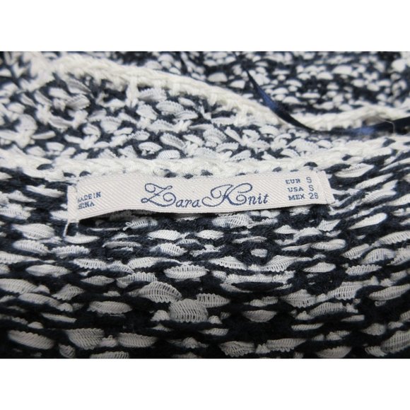 Zara Knit collection textured crew neck knit sweater - Picture 7 of 12